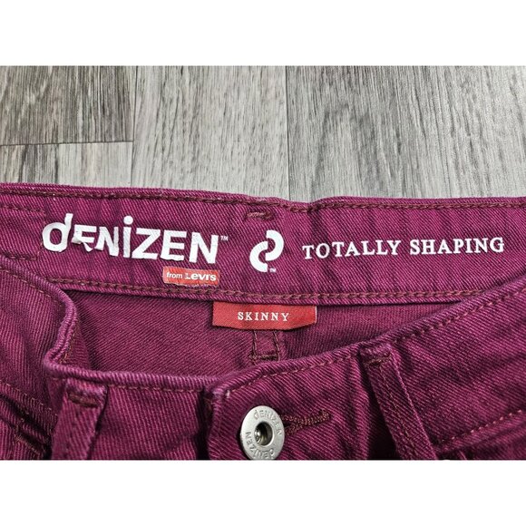 Denizen Levi's Jeans Womens 4 Medium Purple Totally Shaping Skinny Stretch Pants - Picture 5 of 12